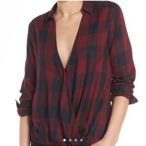 Madewell plaid top